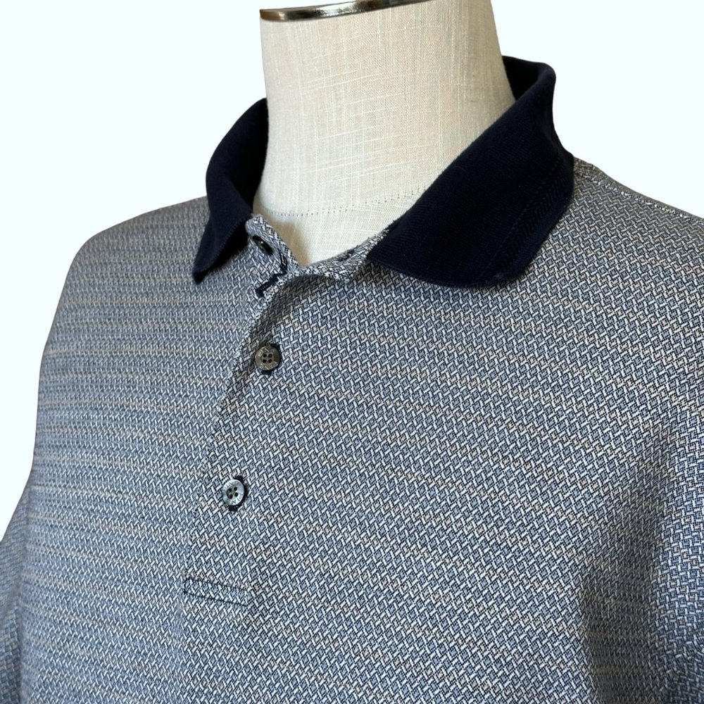 Ping Collection Polo Shirt - Size Large - 100% Mercerized Cotton - Blue